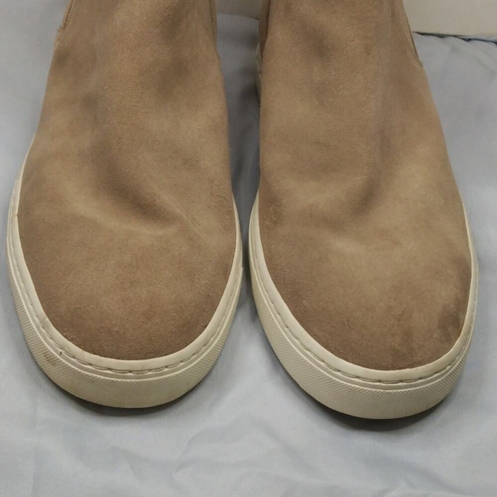 Vince newlyn Suede High Top Booties woodsmoke color Size 8 - Picture 3 of 8